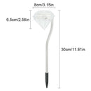 Decorative Diamond-Shaped Solar Ground Light for Garden Pathways