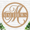 Decorative Monogram Initial and Name