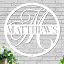 Decorative Monogram Initial and Name