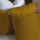 Textured Mustard Yellow Lumbar Pillow