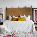 Textured Mustard Yellow Lumbar Pillow