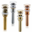 DecorBites™ Brass Bathroom Sink Pop Up Drain for Lavatory Basin - HJ-0618F
