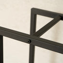 Elevated Black Metal Firewood Rack