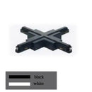 DecorBites™ 1m Black White Aluminum 2-Wire Connector Track Rail Spotlight Fitting