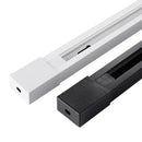 DecorBites™ 1m Black White Aluminum 2-Wire Connector Track Rail Spotlight Fitting