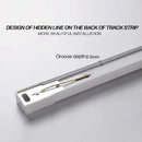 DecorBites™ 1m Black White Aluminum 2-Wire Connector Track Rail Spotlight Fitting