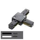 DecorBites™ 1m Black White Aluminum 2-Wire Connector Track Rail Spotlight Fitting
