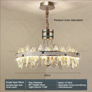 Luxury clear & green villa crystal chandelier for living room
