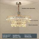 Luxury clear & green villa crystal chandelier for living room
