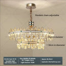 Luxury clear & green villa crystal chandelier for living room