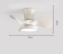 DecorBites™ 22" Children Room LED Ceiling Fan Light Remote Control Small Fan Lamp