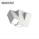 Modern white square dimmable ceiling spot light living room