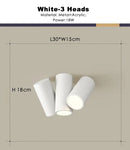Modern white square dimmable ceiling spot light living room