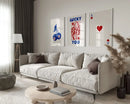 Queen of Hearts Wall Art Set