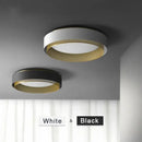 Modern black & gold led ceiling lamp for home office