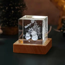 Decorbites 3d moon solar galaxy glass cube bedroom night light