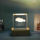 Decorbites 3d moon solar galaxy glass cube bedroom night light