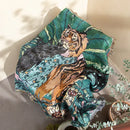 Decorbites 3d print tiger linen blanket bedroom soft warm throw