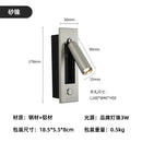Modern brass and black led mounted headboard wall light bedroom