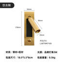 Modern brass and black led mounted headboard wall light bedroom