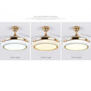 DecorBites™ 42" Invisible Ceiling Fan Light Remote Control LED Retractable Blades.