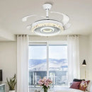 DecorBites™ 42" Leaf Fan Chandelier Invisible Fan Lighting for Bedroom and Dining Room