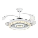 DecorBites™ 42" Leaf Fan Chandelier Invisible Fan Lighting for Bedroom and Dining Room