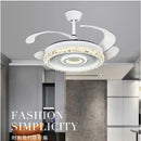 DecorBites™ 42" Leaf Fan Chandelier Invisible Fan Lighting for Bedroom and Dining Room