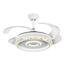 DecorBites™ 42" Leaf Fan Chandelier Invisible Fan Lighting for Bedroom and Dining Room