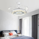 DecorBites™ 42" Leaf Fan Chandelier Invisible Fan Lighting for Bedroom and Dining Room