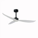 Modern black & dark brown ceiling fan with remote control living room