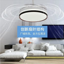 Modern black & white ceiling fan with led light and remote control