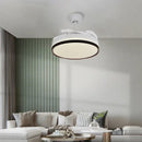 Modern black & white ceiling fan with led light and remote control