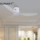DecorBites™ 52" Black DC Ceiling Fan, Remote Control, No Light