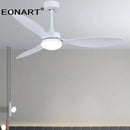 DecorBites™ 52" Fashion Plastic Blade Ceiling Fan with Lamp and Remote Control