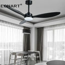DecorBites™ 52" Fashion Plastic Blade Ceiling Fan with Lamp and Remote Control