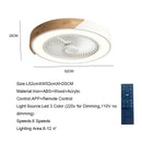 DecorBites™ 52CM Ceiling Fan Light 6 Speeds Reversible Blades 36W Living Dining Room