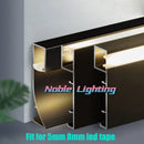 DecorBites™ 5cm LED Aluminium Profile Baseboard for Surface Mounted Linear Lighting