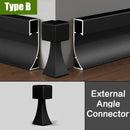 DecorBites™ 5cm LED Aluminium Profile Baseboard for Surface Mounted Linear Lighting