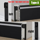 DecorBites™ 5cm LED Aluminium Profile Baseboard for Surface Mounted Linear Lighting