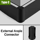 DecorBites™ 5cm LED Aluminium Profile Baseboard for Surface Mounted Linear Lighting