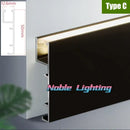 DecorBites™ 5cm LED Aluminium Profile Baseboard for Surface Mounted Linear Lighting