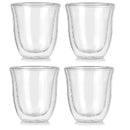 DecorBites™ 5PCS Double Wall Glass Coffee Mugs Set, 150ml Insulated Cups for Bar Tea Juice