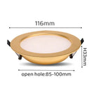 DecorBites™ 5W/7W Gold LED Ceiling Downlight: Ultra-thin Luxury Spot Lighting for Home, Bathroom, Bedroom