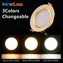 DecorBites™ 5W/7W Gold LED Ceiling Downlight: Ultra-thin Luxury Spot Lighting for Home, Bathroom, Bedroom
