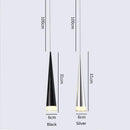 DecorBites™ 5W LED Pendant Light - Silver/Black Aluminum Tube Fixture for Kitchen Island
