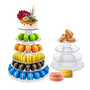 DecorBites™ 6/4 Tier Macaron Tower Stand Cake Display for Wedding Birthday Baby Shower