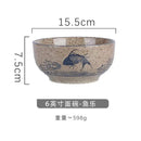 DecorBites™ 6/7 Inch Ceramic Ramen Bowl - Large Soup Noodle Bowl for Kitchen and Hotel Use