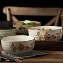DecorBites™ 6/7 Inch Ceramic Ramen Bowl - Large Soup Noodle Bowl for Kitchen and Hotel Use