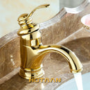DecorBites™ 6" Antique Brass Basin Faucet Water Mixer Tap - YT-5065